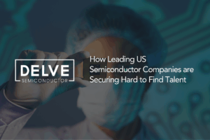 Image of an electronic engineer analysing computer microchip holding on the foreground